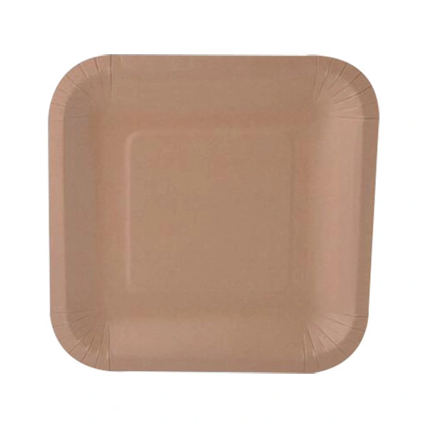 Disposable Compostable Round Square Paper Plate Party Supply