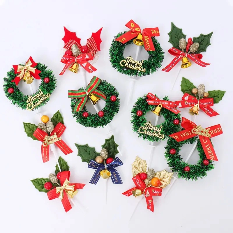 Hot Christmas Decoration Cake Toppers for Cake Desserts Decoration